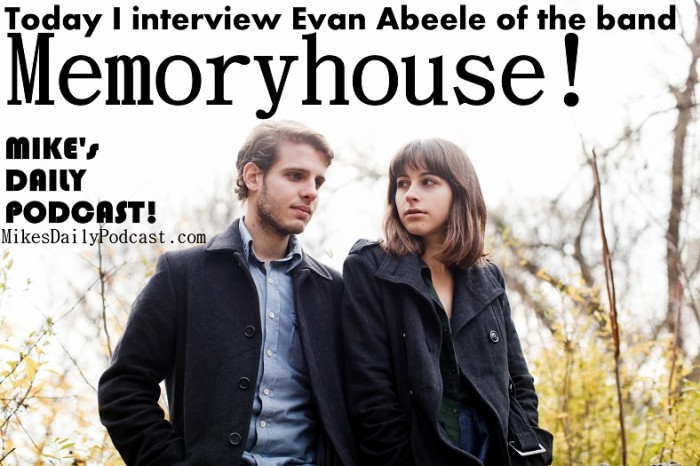 Memoryhouse Band Photo. Evan Abeele and Denise Nouvion.